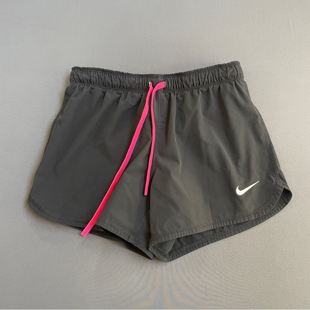 Nike Women's Athletic Shorts with Pink Drawstring